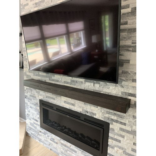 Millwood Pines Juna Floating Fireplace Shelf Mantel & Reviews Wayfair